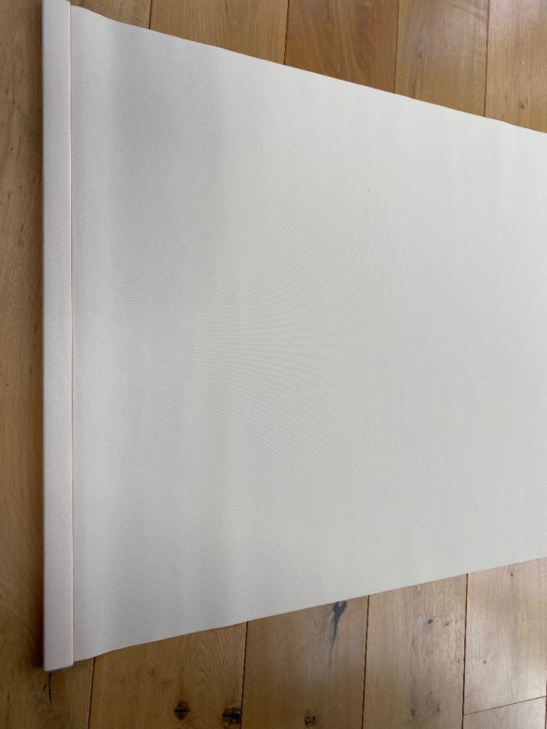 CREAM COLOURED BLIND 77 cm W. Drop up to 132. VGC