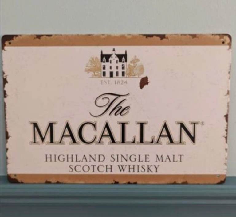 image for The Macallan Whisky - Metal Sign - New