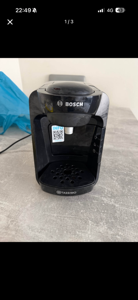 Bosch Tassimo Coffee Machine - Black, Good Condition