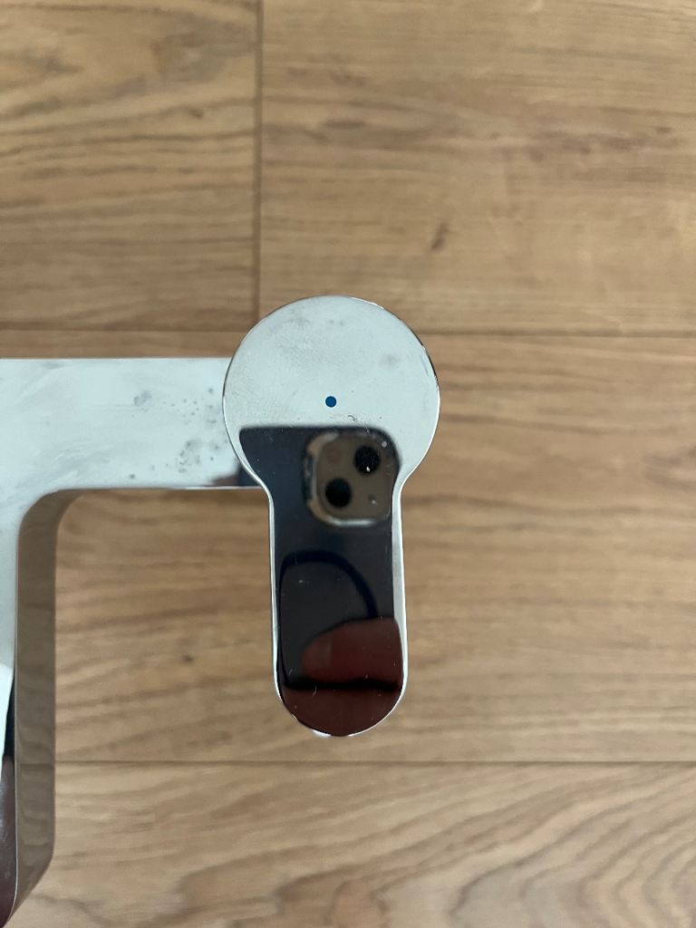 Chrome Bath Mixer Tap with Single Spout and Dual Handles