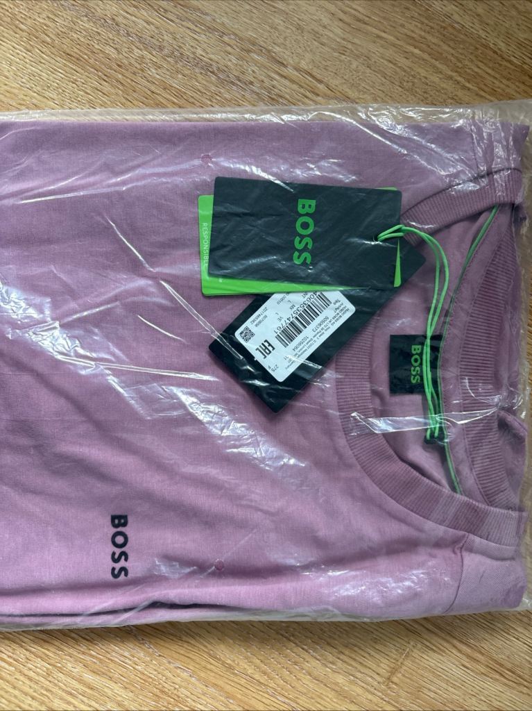 Boss Men’s Short Sleeve T Shirt Medium Purple Size L