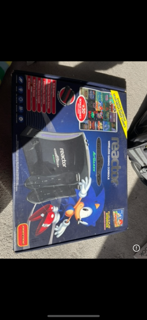 RARE SEGA MEGA DRIVE Reactor Wireless Gaming Console 50 Built In Games BOXED VGC