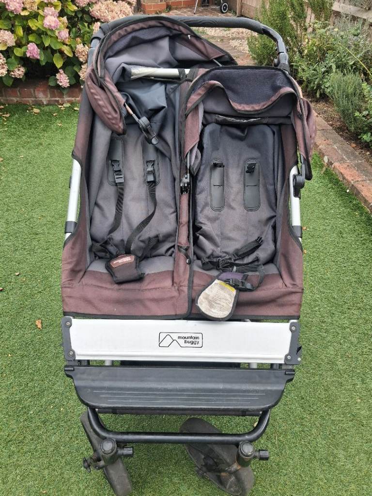 Mountain Buggy Double Pram – Brown, Used Condition