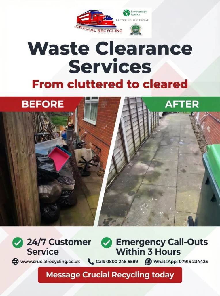 Same-Day Property House Clearances Rubbish Collections/Junk/Trash /Garden/Shed/ Disposal