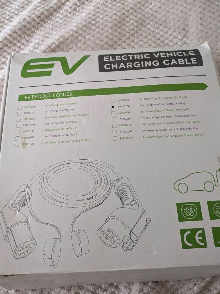Rolec 5m EV charging cable new
