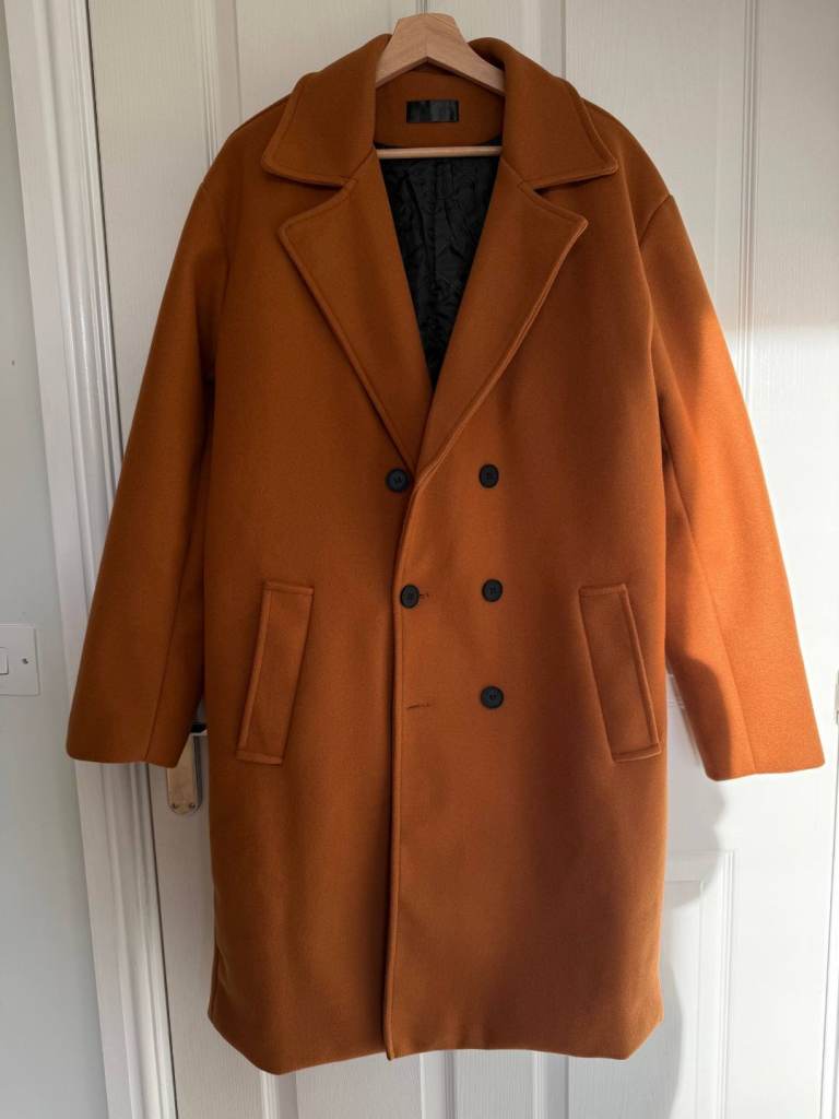 Long Classic Oversize Unisex Men / Women Winter Coat Jacket L Size Regular Fit 