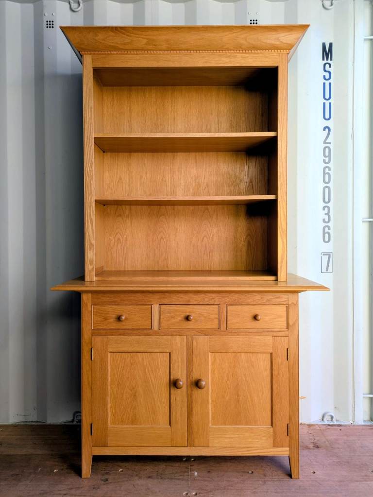 Marks & Spencer Solid Oak Dresser Display Cabinet Delivery Available 