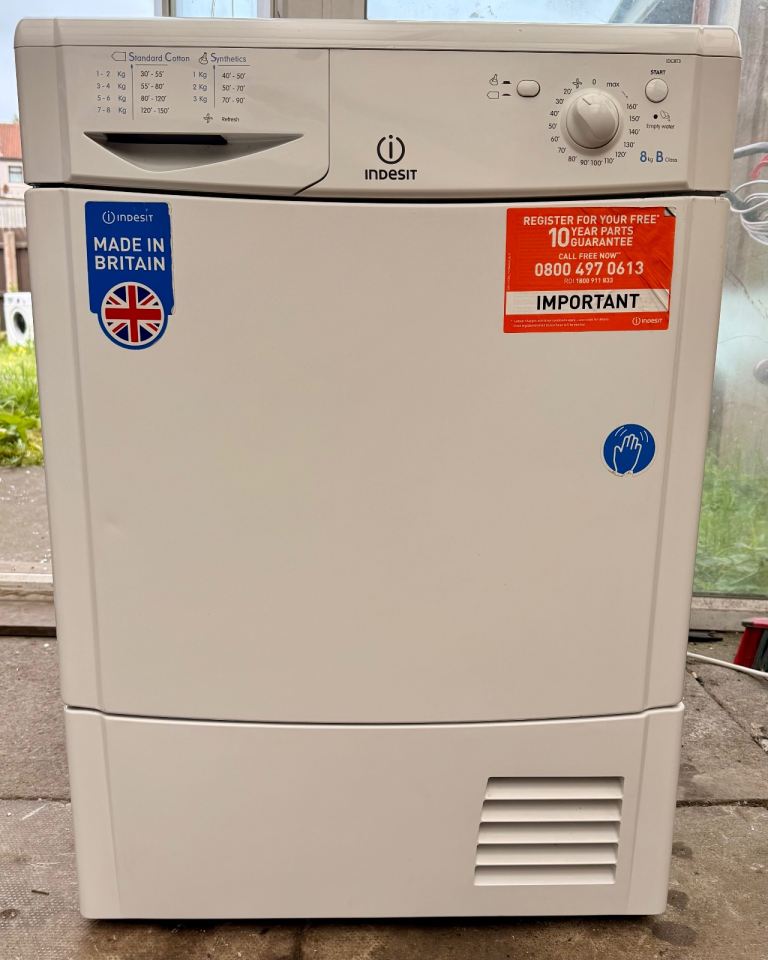 Indesit condensed Tumble Dryer 8kg 