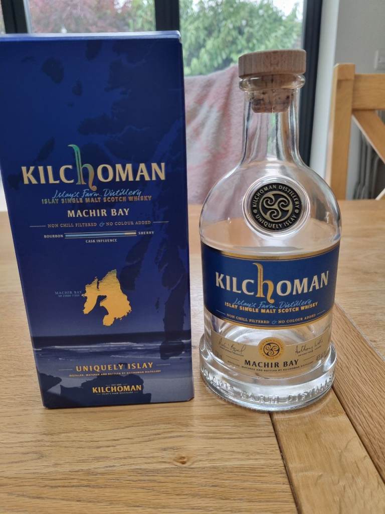 Kilchoman Machir Bay EMPTY Whisky Bottle with Original Box – Collector's Item