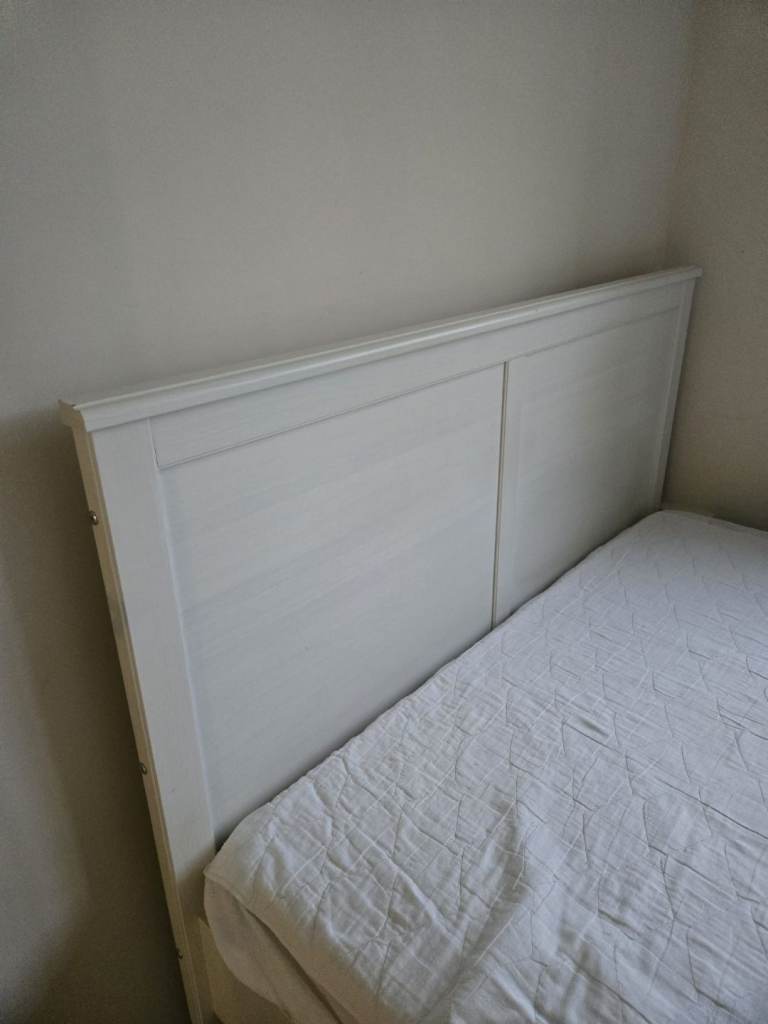 Reduced price Ikea double bed + free mattress 