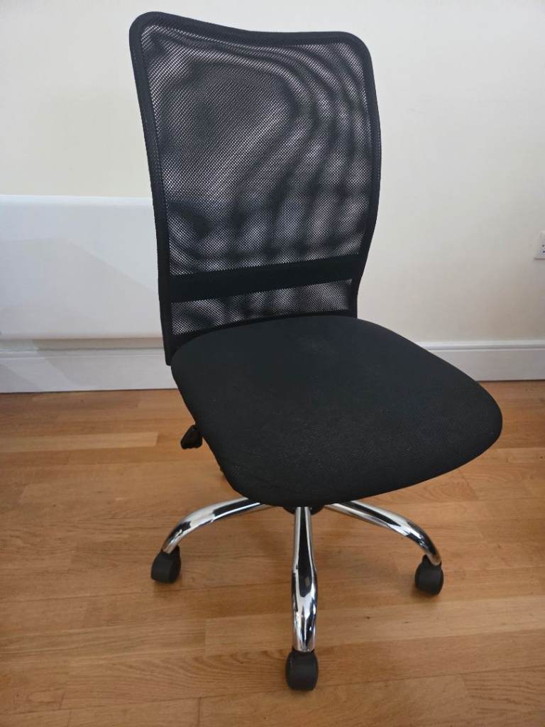 Mesh Office Chair, Armless Swivel Computer Desk Chair with Adjustable Height