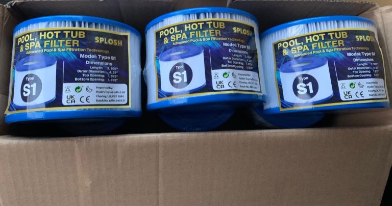 6 x SPLOSH Pool Hot Tub & Spa Filters S1 £5.99 that’s £1 each