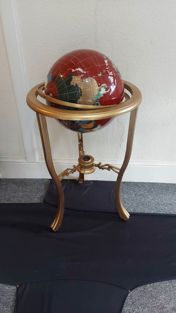 3ft floor standing Gemstone World Globe for sale