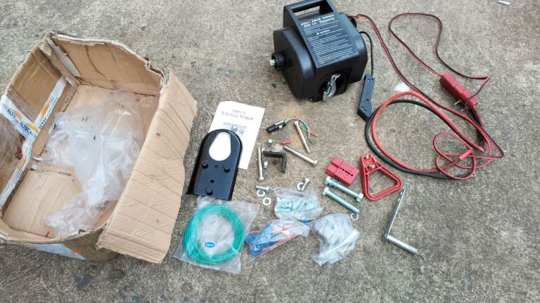 12v wich static portable caravan recovery trailer 2000lb