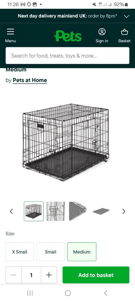 Medium dog cage