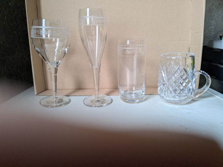 Rennie Macintosh crystal glasses 