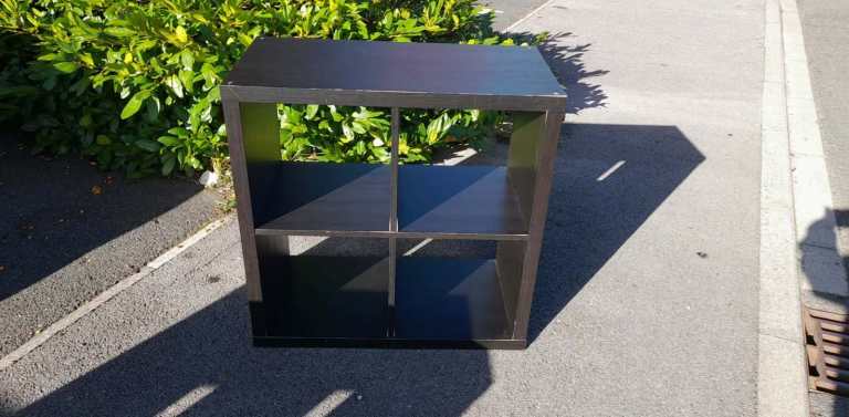 CUBE BOX SHELVING UNIT , black , free local delivery , post to anywhere 