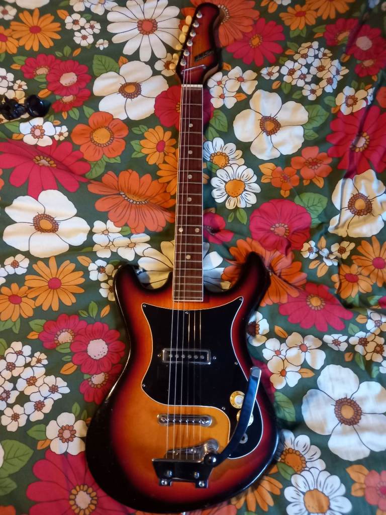 Teisco Audition 7001 single pickup electric guitar, made in Japan circa 1960s. 