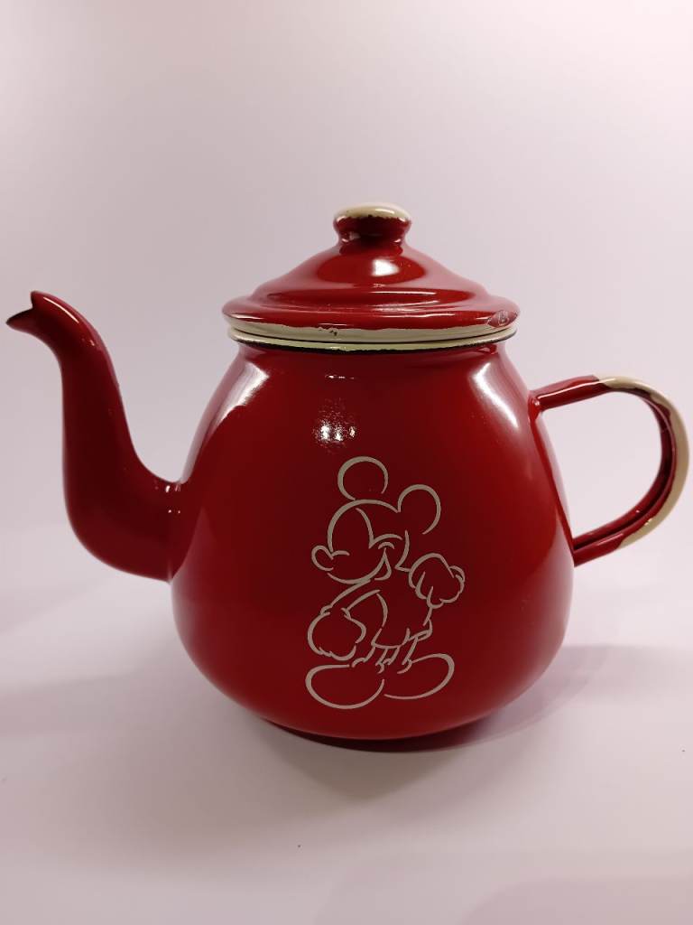Disneyland Paris Enamel Mickey Mouse Teapot 
