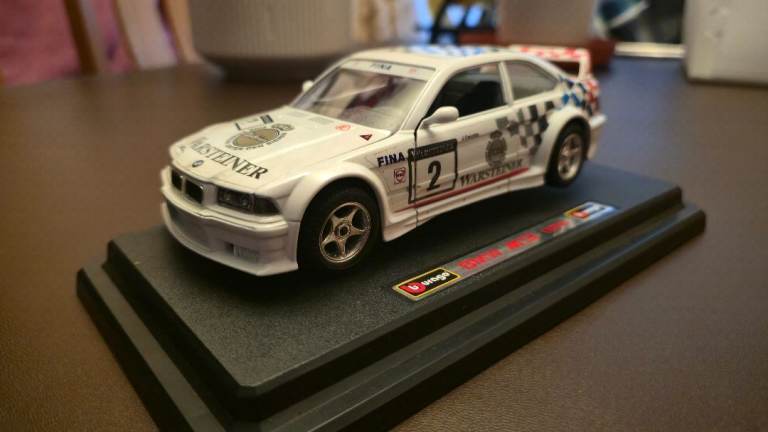 Bburago BMW M3 E36 GTR Warsteiner Livery No. 2 Scale 1:24. (Rare immaculate)