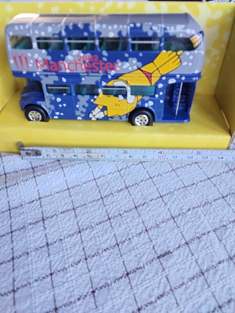 A Corgi 2002 Commonwealth bus (never to be re issued)
