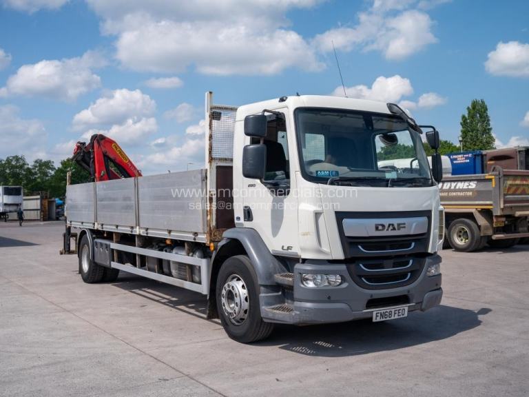 2018 (68) DAF LF 260 4X2 CRANE MOUNTED DROPSIDE FLATBED