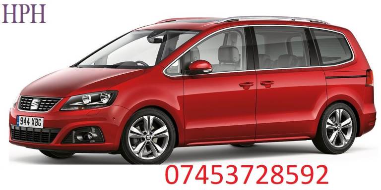 £90 MINI CAB RENTAL PCO CAR HIRE ULEZ CONGESTION CHARGE FREE ELECTRIC PCO TOYOTA PRIUS GALAXY 7 SEAT