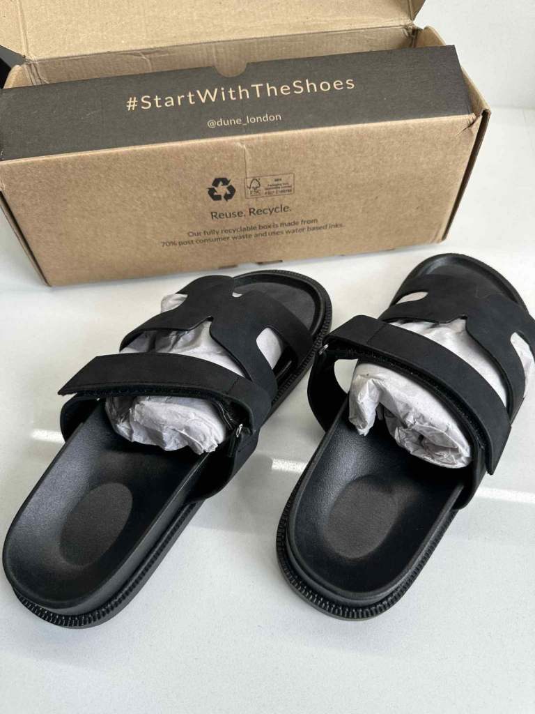 Dune London Ladies Loupa Slide Sandals