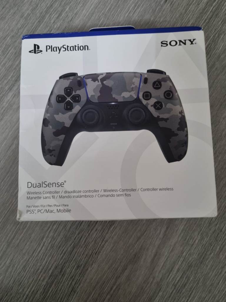 Sony PS5 Grey Camo dualsense controller brand new sealed 