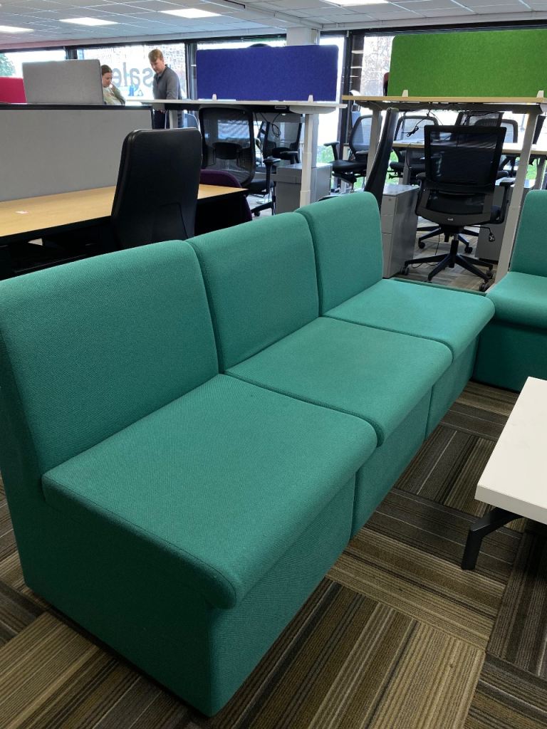 Reception Sofa Set + 2 Oak Tables – £495 + VAT