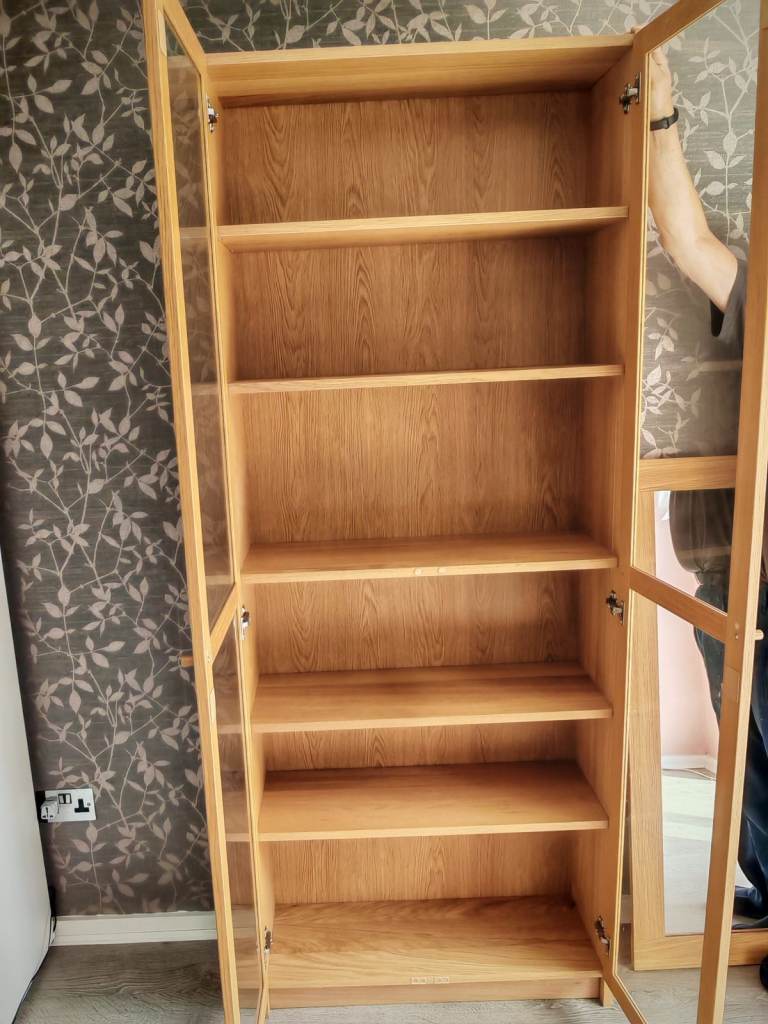 IKEA display cabinet and mirror 