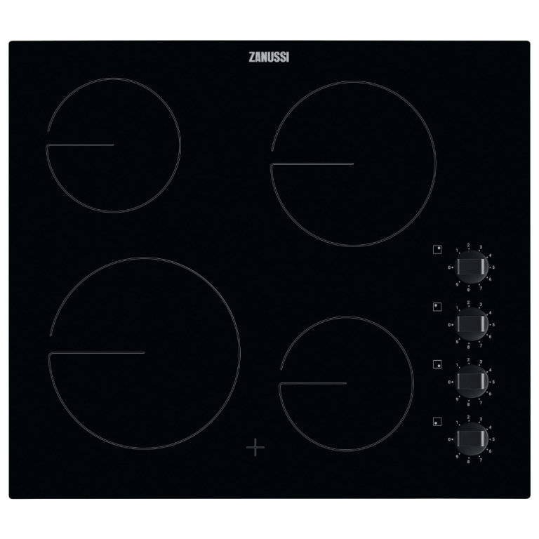 NEW Zanussi Ceramic Kitchen Hob with Knob Controls BLACK ZHRN640K