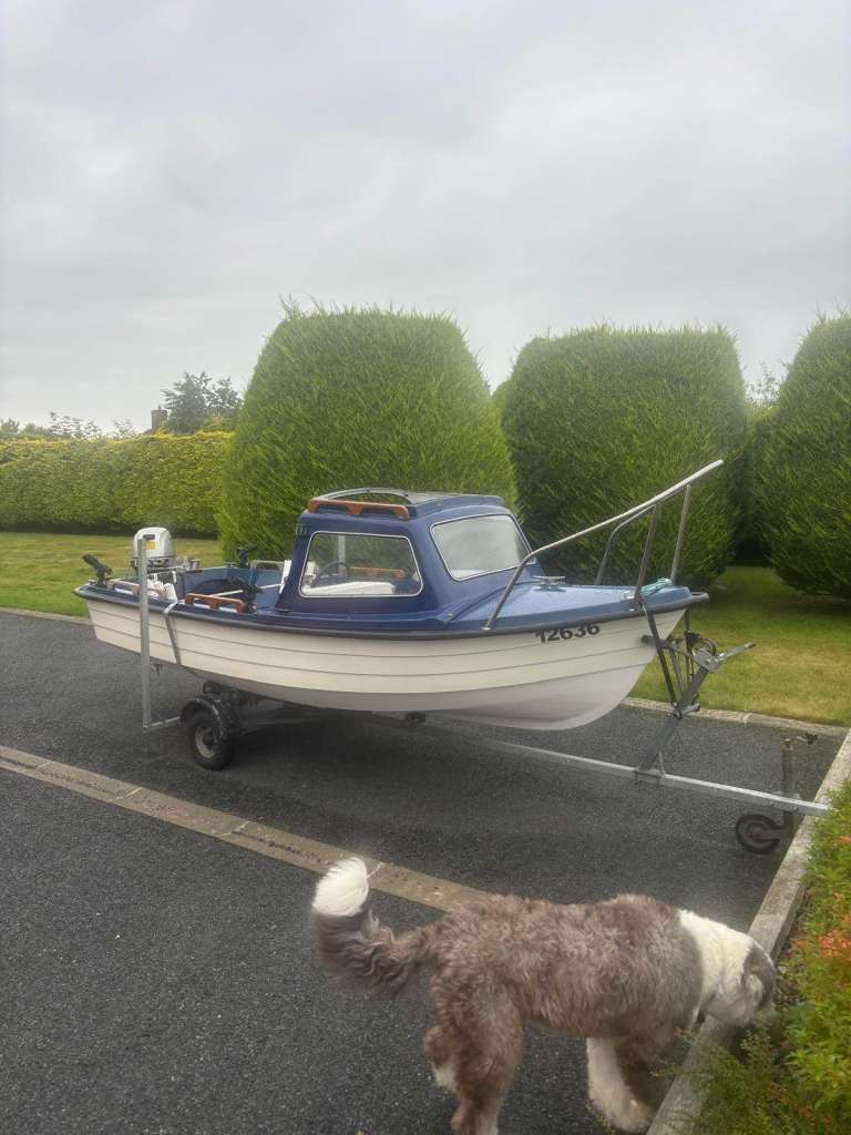 Honda Outboard Motor and Small Boat with Trailer – Good Condition