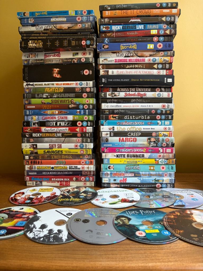 70 DVDs 