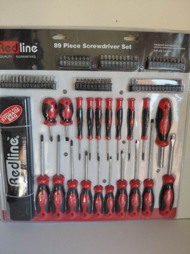 Redline 89 Piece Screwdriver Set – New in Packaging