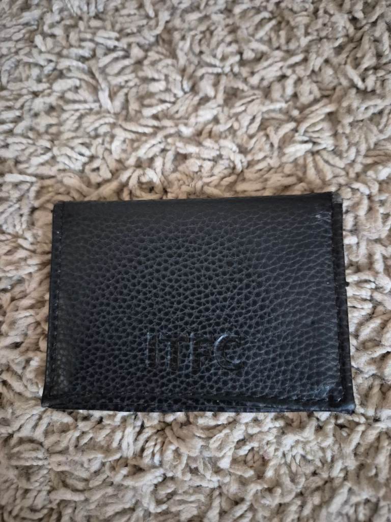 Black Leather Ipswich Town Season Ticket Holder Wallet