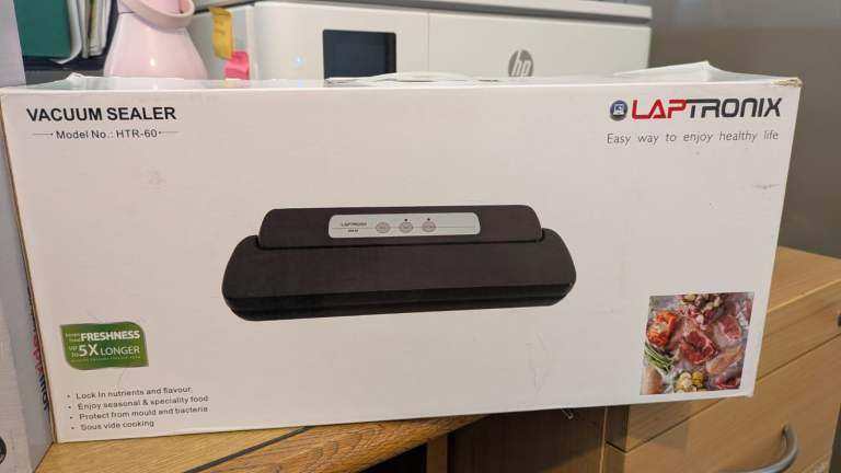 Laptronix Food Vacuum Sealer Bag Packing Machine Sous Vide 