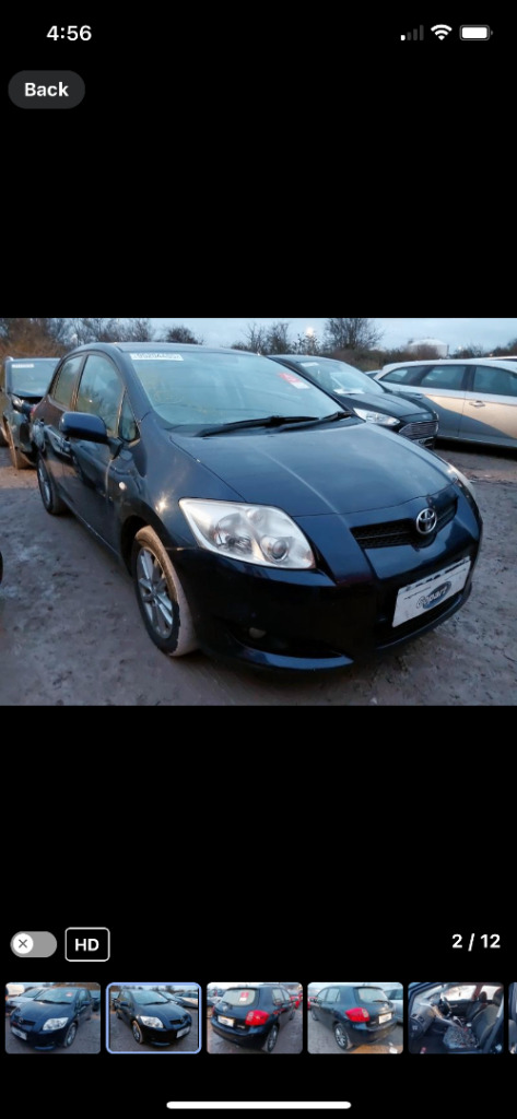 2008 Toyota auris BREAKING PARTS ONLY 