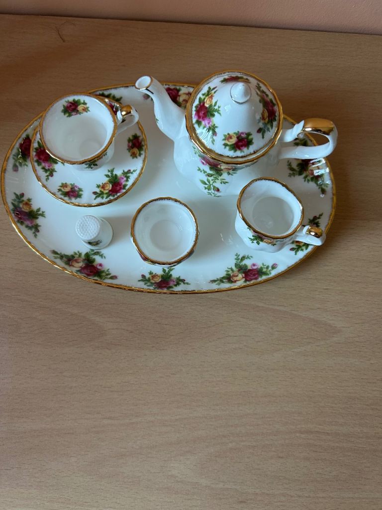 Royal Albert miniature tea set 