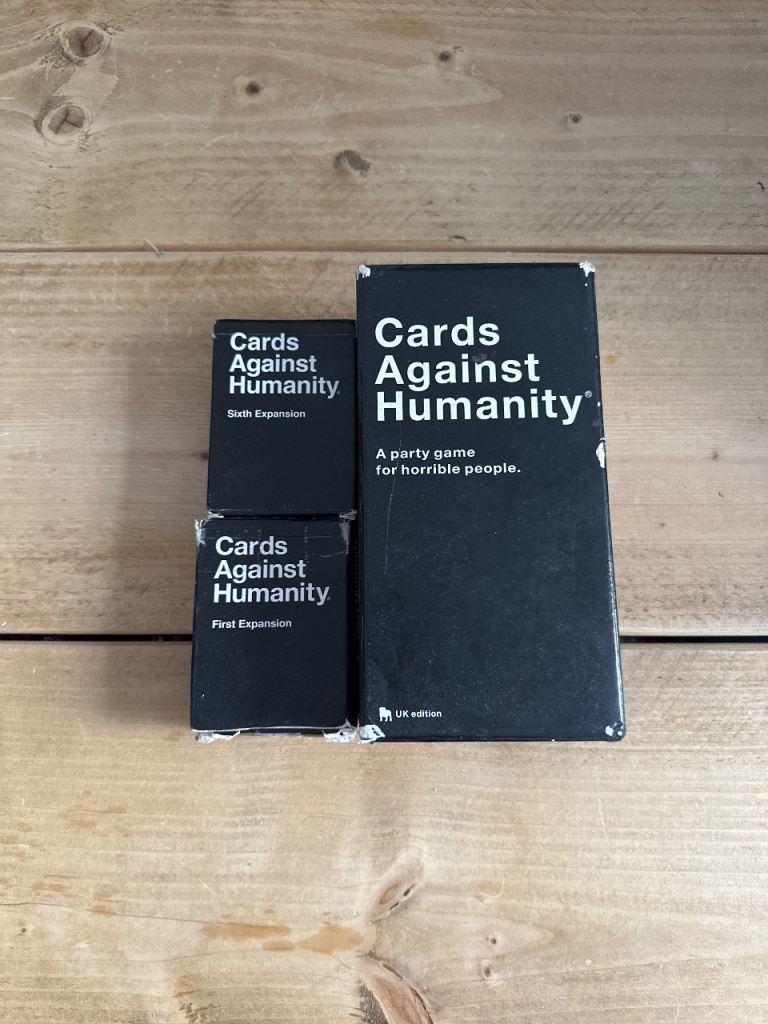 Cards Against Humanity (incl 2 expansion packs)