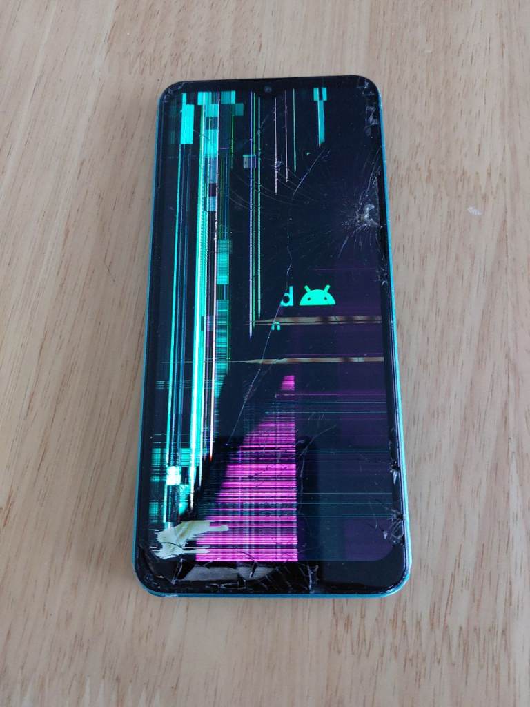Broken Android Phone FOR PARTS or Repair - Screen Damaged