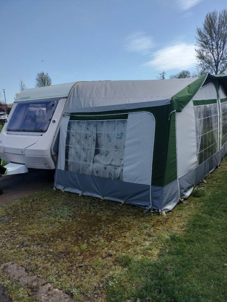 Caravan and full awning 