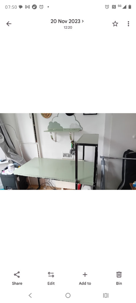 Green desk