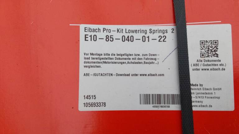EIBACH LOWERING SPRINGS