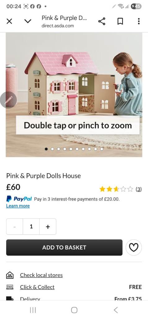 Wooden dolls house wooden dolls brand new in box
