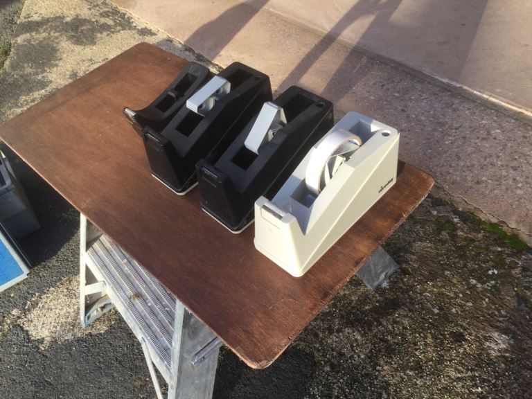 Office Staplers, Tape Dispensers, Scissors, Hole Punches, Filing Trays, Paper Clips.