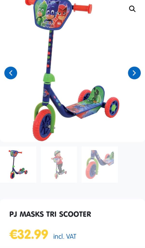PJ MASKS 3 WHEEL SCOOTER