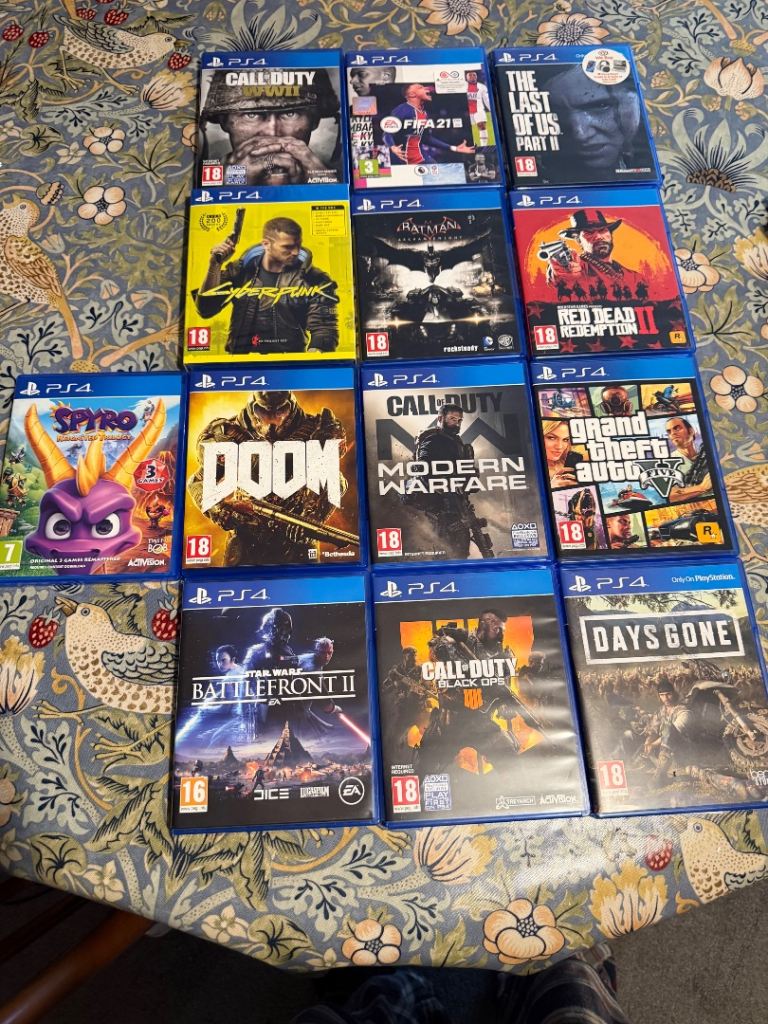 Big PS4 Games Bundle – Call of Duty, Cyberpunk, FIFA, GTA V & More!