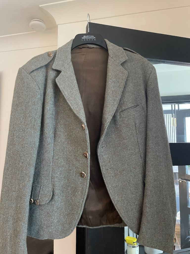 Harris tweed kilt jacket