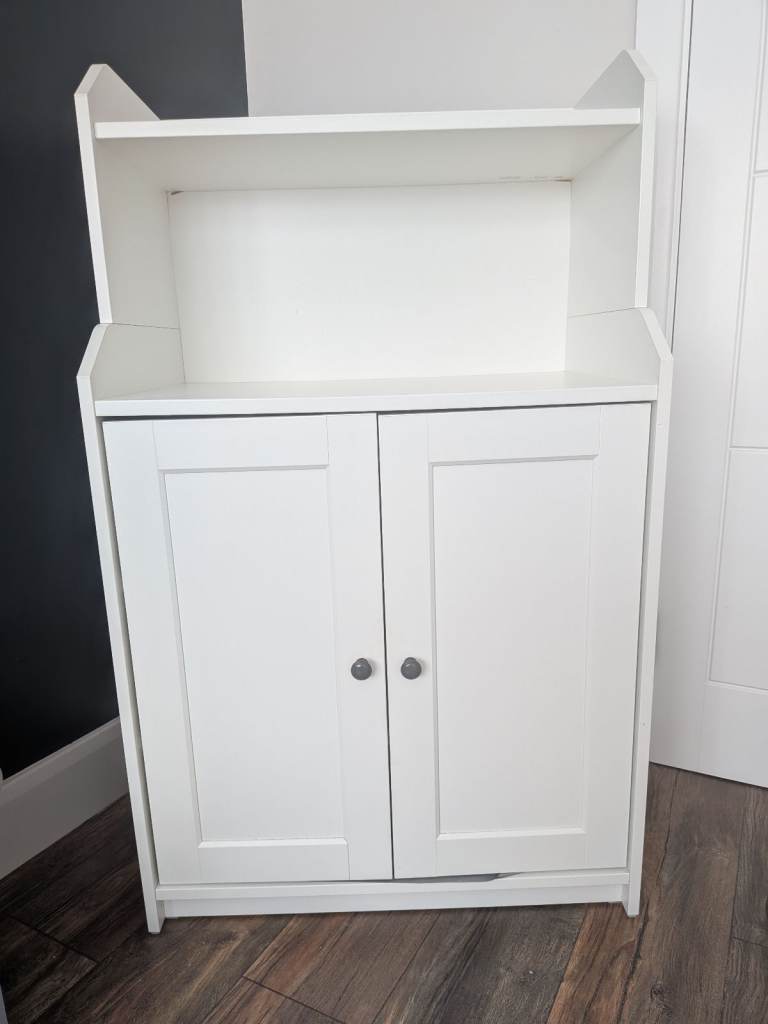 Cabinet with 2 doors, white, 70x116 cm